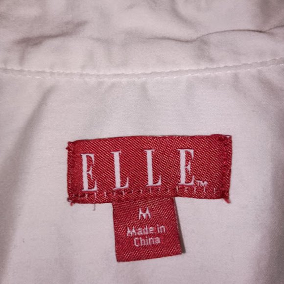 Elle Button-Down Blouse Size Medium - Picture 3 of 4